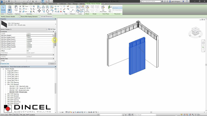 Dincel revit - Systems video